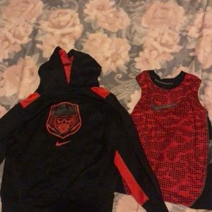 Nike hoodie and tank top bundle